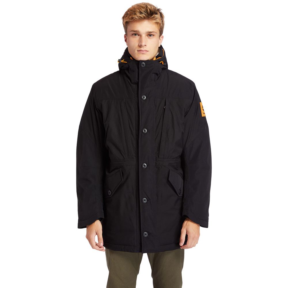 Geaca Timberland Barbati Negrii - Outdoor Heritage Ecoriginal Parka With Dryvent™ Technology - Roman